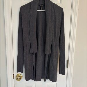 White House Black Market Dark Gray Cardigan